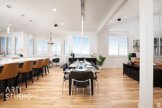 14714 S Pristine Dr E, Draper, UT 84020 - dining room with a healthy amount of sunlight and light wood-style flooring