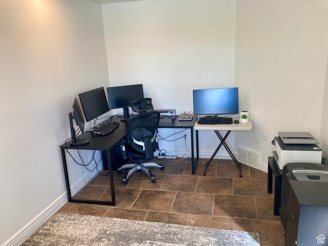 5046 W 4250 S, West Haven, UT 84401 - office with stone finish floor, visible vents, and baseboards