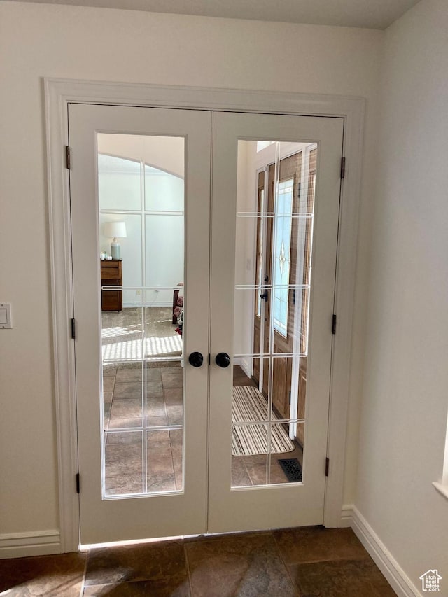 5046 W 4250 S, West Haven, UT 84401 - entryway with baseboards and french doors