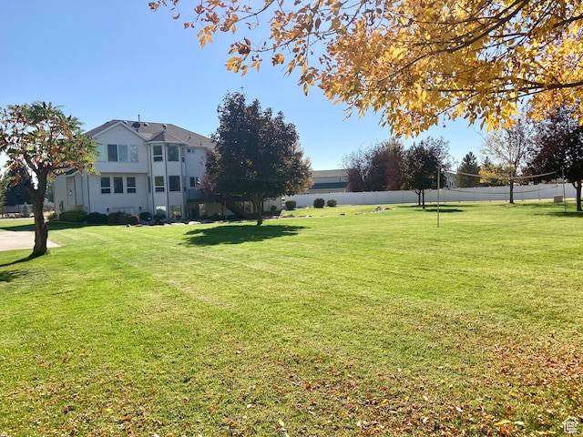 5046 W 4250 S, West Haven, UT 84401 - view of yard featuring volleyball court and fence