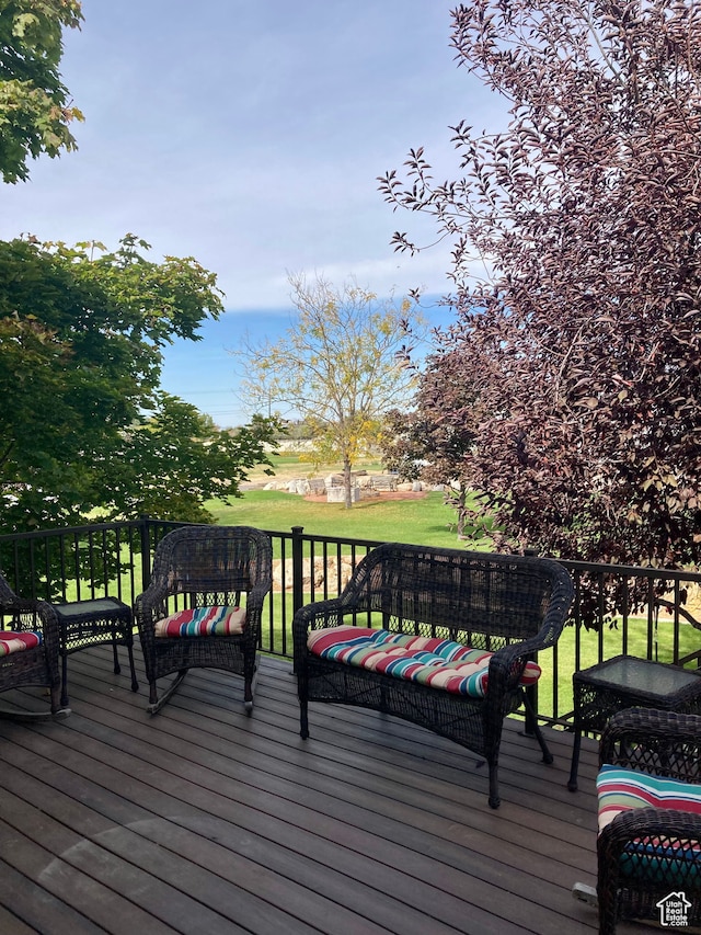 5046 W 4250 S, West Haven, UT 84401 - view of wooden terrace
