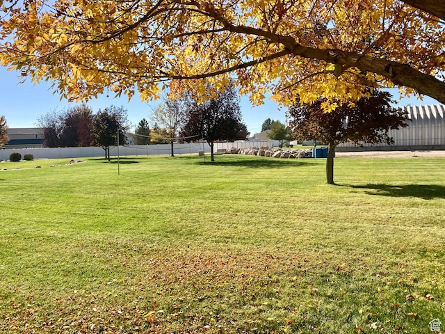 5046 W 4250 S, West Haven, UT 84401 - view of yard featuring volleyball court and fence