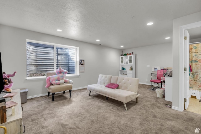 83 N 380 W, Orem, UT 84057 - living room featuring baseboards, carpet, and recessed lighting