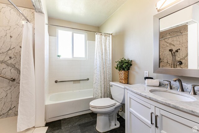 685 E 600 N, Spanish Fork, UT 84660 - full bathroom featuring vanity, toilet, and shower / bath combination with curtain