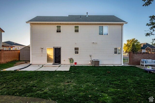 2668 N 550 W, Cedar City, UT 84721 - back of property featuring a patio area and central AC unit