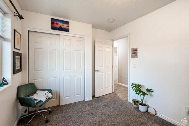 2668 N 550 W, Cedar City, UT 84721 - living area featuring dark colored carpet and baseboards