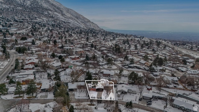 3640 E Aurora Cir, Salt Lake City, UT 84124 - aerial view featuring a residential view and a mountain view