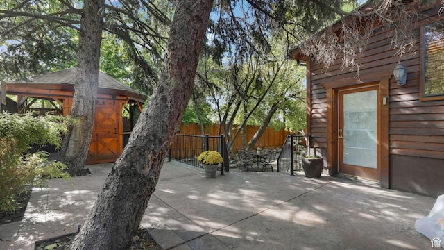 3640 E Aurora Cir, Salt Lake City, UT 84124 - view of patio featuring a gazebo