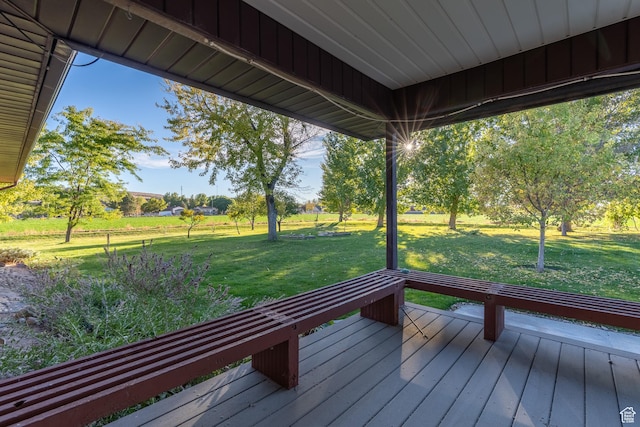 452 S 100 W, Salina, UT 84654 - wooden deck with a yard