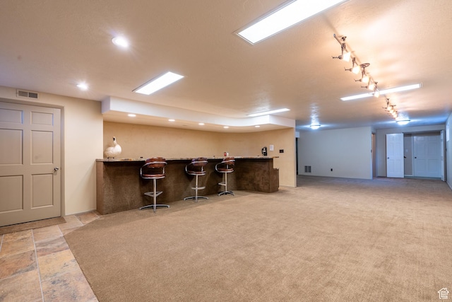 452 S 100 W, Salina, UT 84654 - bar featuring visible vents, recessed lighting, carpet, and indoor wet bar