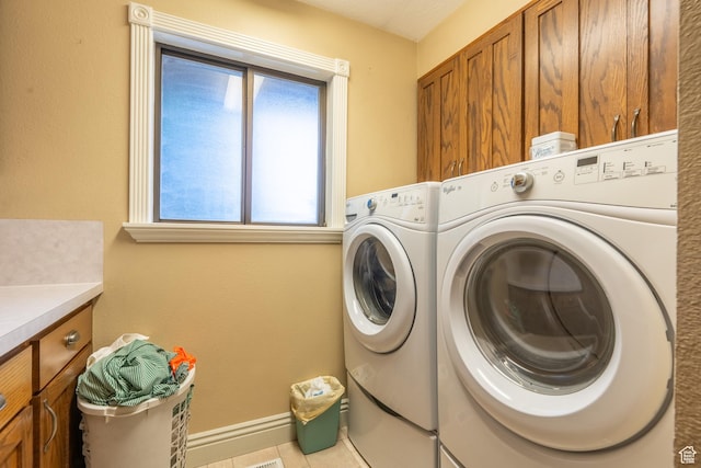 452 S 100 W, Salina, UT 84654 - laundry area featuring cabinet space, baseboards, and washer and dryer