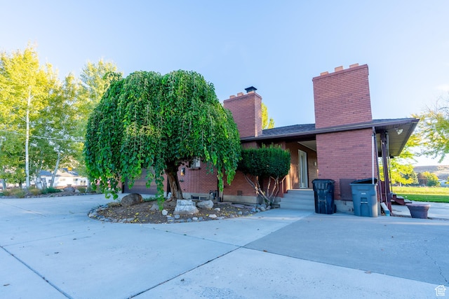 452 S 100 W, Salina, UT 84654 - view of property exterior featuring brick siding and a chimney