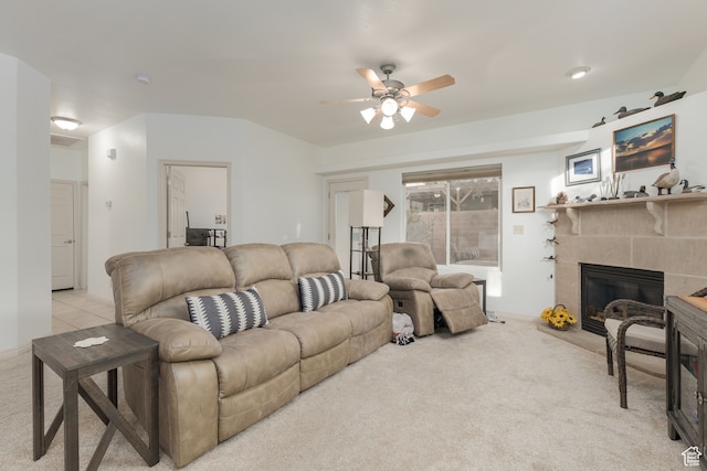 2331 S 675 W, Hurricane, UT 84737 - carpeted living room with ceiling fan