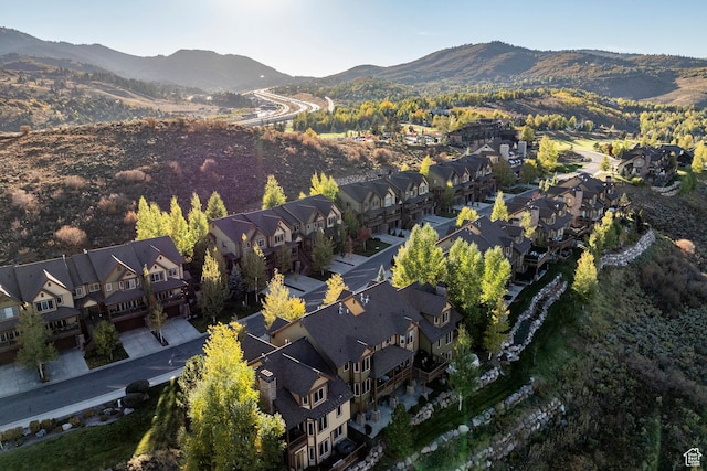 3126 Lower Saddleback Rd, Park City, UT 84098 - aerial view featuring a residential view and a mountain view