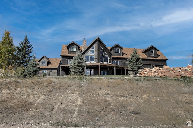 view of rear view of property