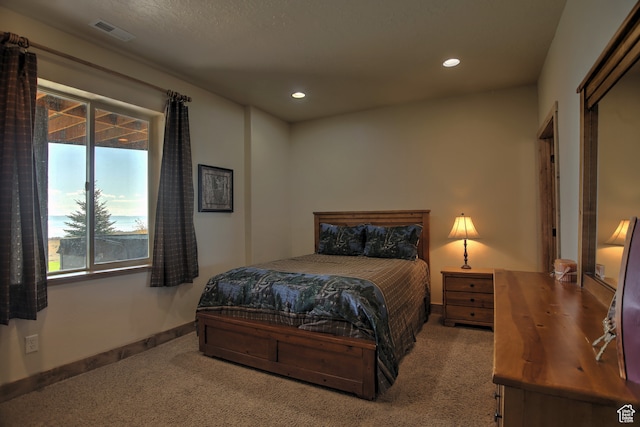 21 Gentle Ben Cir, Fish Haven, ID 83287 - bedroom featuring a textured ceiling and carpet