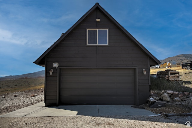 21 Gentle Ben Cir, Fish Haven, ID 83287 - garage with a mountain view