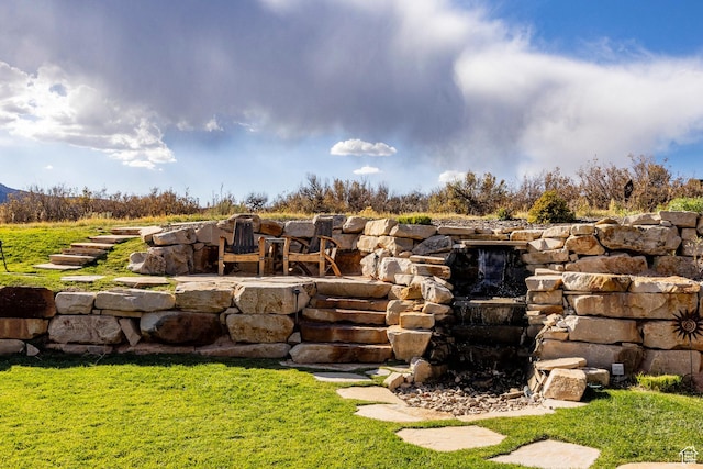 1159 Snow Berry St, Park City, UT 84098 - view of yard with an outdoor fire pit