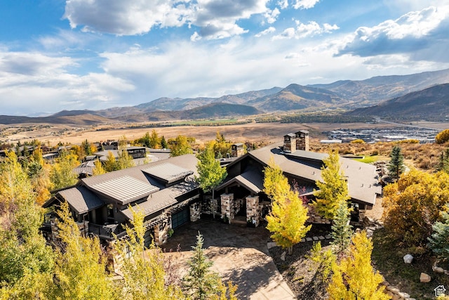 1159 Snow Berry St, Park City, UT 84098 - birds eye view of property featuring a mountain view