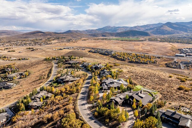 1159 Snow Berry St, Park City, UT 84098 - drone / aerial view with a mountain view and a residential view