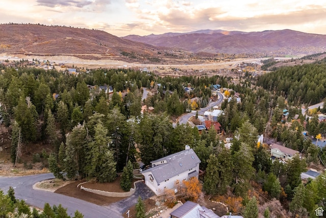 105 Paradise Rd, Summit Park, UT 84098 - aerial view of property and surrounding area with a mountainous background