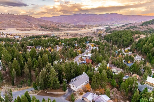 105 Paradise Rd, Summit Park, UT 84098 - aerial view of property's location with a mountainous background