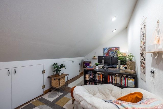 105 Paradise Rd, Summit Park, UT 84098 - carpeted office space featuring lofted ceiling