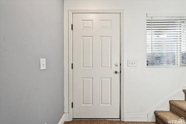 1758 W 5025 S, Roy, UT 84067 - entryway featuring baseboards and stairs