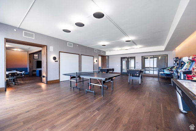 2303 Deer Hollow Rd Unit 1114, Park City, UT 84060 - game room featuring dark hardwood / wood-style flooring