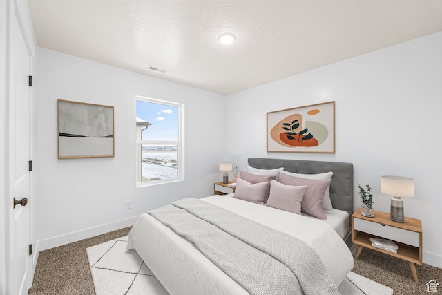 2003 S Freestone Blvd Unit 424, Santaquin, UT 84655 - carpeted bedroom with baseboards and a textured ceiling
