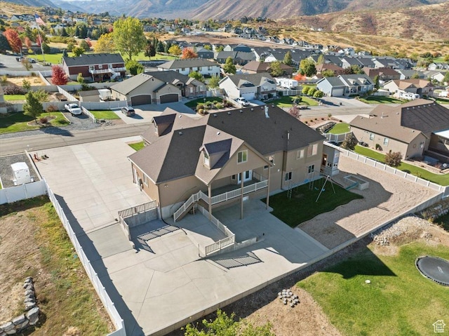51 E Magellan Ln, Elk Ridge, UT 84651 - aerial view of residential area featuring a mountain backdrop