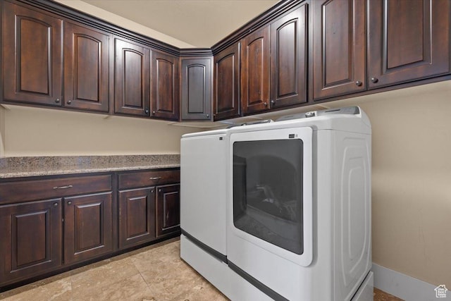 51 E Magellan Ln, Elk Ridge, UT 84651 - washroom with cabinet space and washing machine and clothes dryer