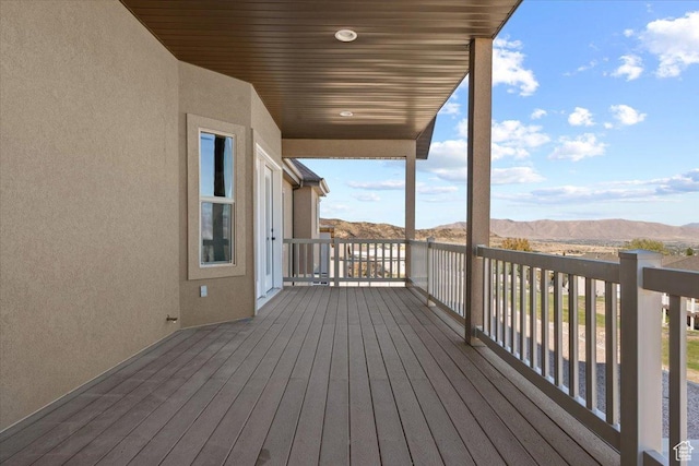 51 E Magellan Ln, Elk Ridge, UT 84651 - deck featuring a mountain view