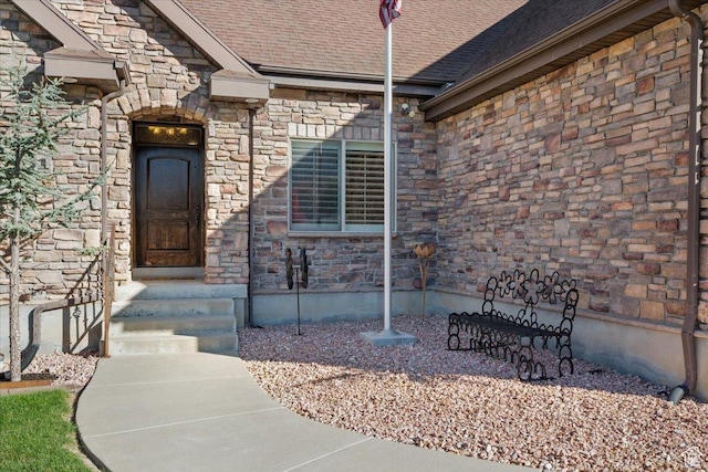 51 E Magellan Ln, Elk Ridge, UT 84651 - view of exterior entry with stone siding
