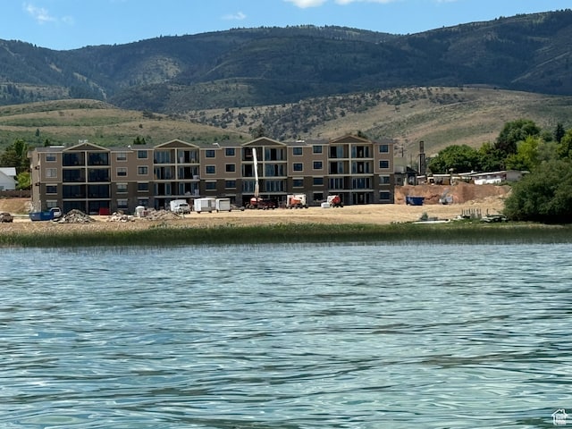 property view of water with a mountain view
