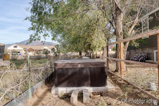 690 E 500 S, Fillmore, UT 84631 - view of yard featuring a hot tub and fence