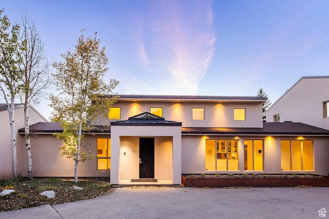 671 N Freeze Creek Cir, Emigration Canyon, UT 84108 - view of front of home featuring stucco siding