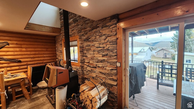 interior space featuring wood finished floors