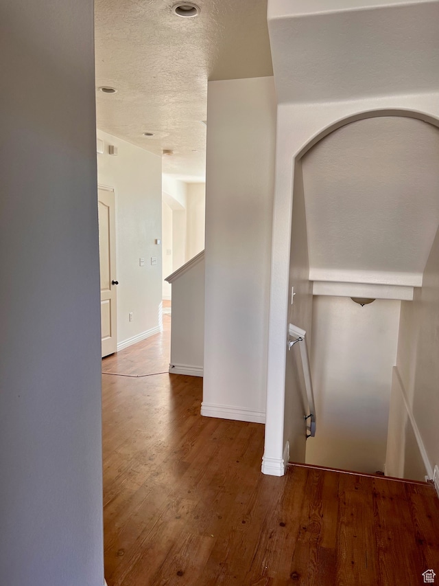 3119 N Sage Loop Unit F3, Lehi, UT 84043 - hall featuring a textured ceiling and hardwood / wood-style flooring