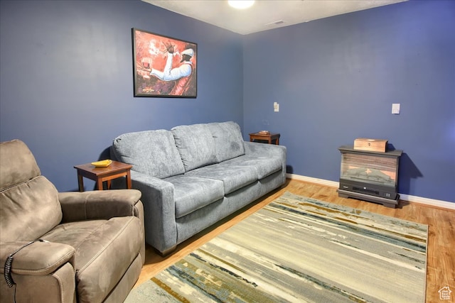 3937 N Patio Springs Dr, Eden, UT 84310 - living room with hardwood / wood-style floors