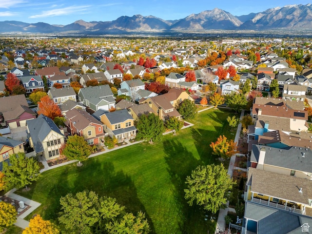 4489 W Milford Dr, South Jordan, UT 84009 - aerial view with a residential view and a mountain view