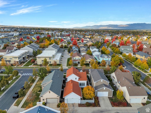 4489 W Milford Dr, South Jordan, UT 84009 - drone / aerial view with a mountain view and a residential view