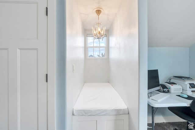 4489 W Milford Dr, South Jordan, UT 84009 - bathroom with a notable chandelier