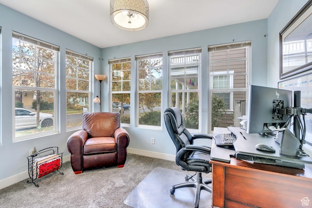 4489 W Milford Dr, South Jordan, UT 84009 - home office with baseboards and plenty of natural light