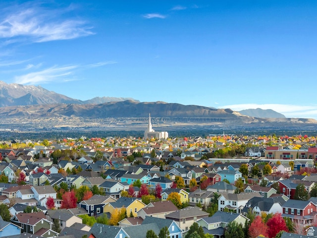 4489 W Milford Dr, South Jordan, UT 84009 - drone / aerial view featuring a mountain view