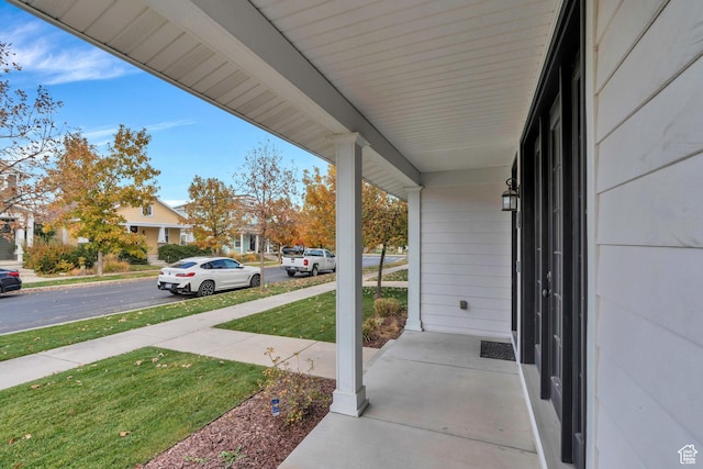 4489 W Milford Dr, South Jordan, UT 84009 - view of patio featuring covered porch