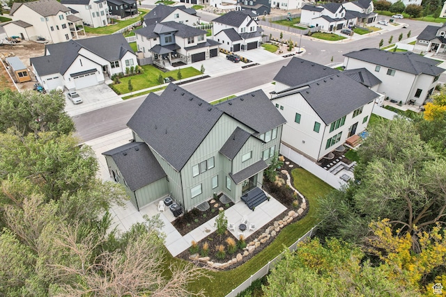 drone / aerial view featuring a residential view