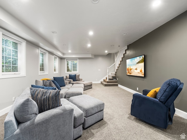 1975 E Gunderson Ln S, Holladay, UT 84124 - view of carpeted living room