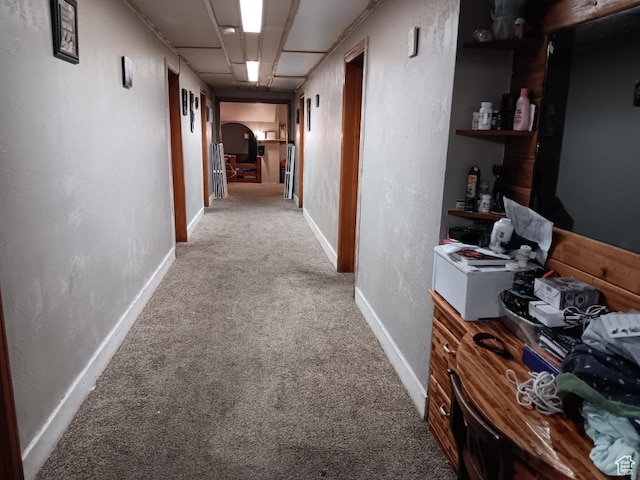 50 W 100 N, Salina, UT 84654 - hallway with carpet and a textured wall