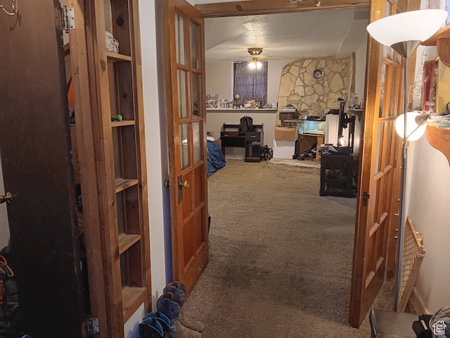 50 W 100 N, Salina, UT 84654 - hallway featuring carpet floors